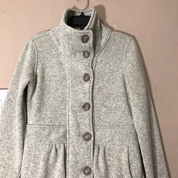 SOLD PATAGONIA Better Sweater Coat Long Gray - Picture 5 of 8